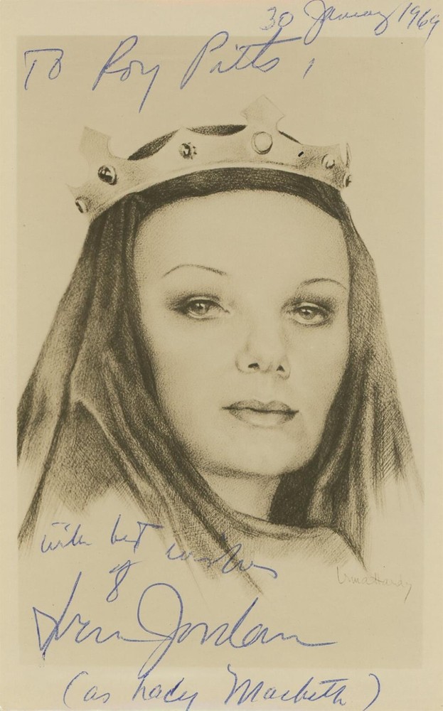 Irene Jordan- Signed Vintage Picture Postcard (Opera Singer)