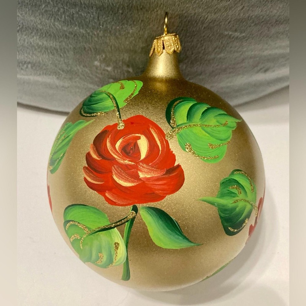 glass ball for christmas tree hand painted