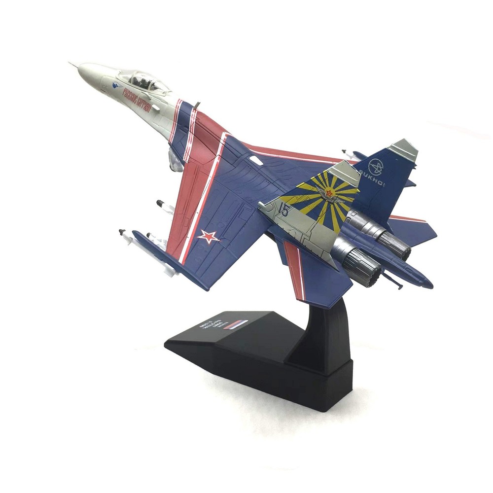 1: 100 Russian Su-27 Warrior Performance Aircraft Model Display Collection Gift
