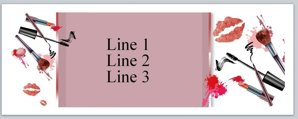 Personalized Address Labels Cosmetics makeup (JX 629)