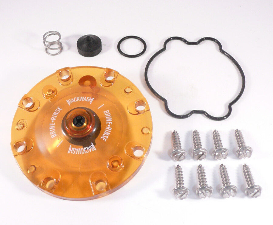 “New” Amber Kinetico Level 1 Valve Head Cap Cover Water Softener w/Related Parts