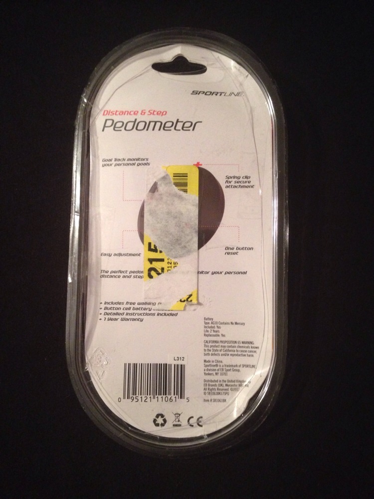 SportLine 2 Function Pedometer Distance & Step New (Open Package)