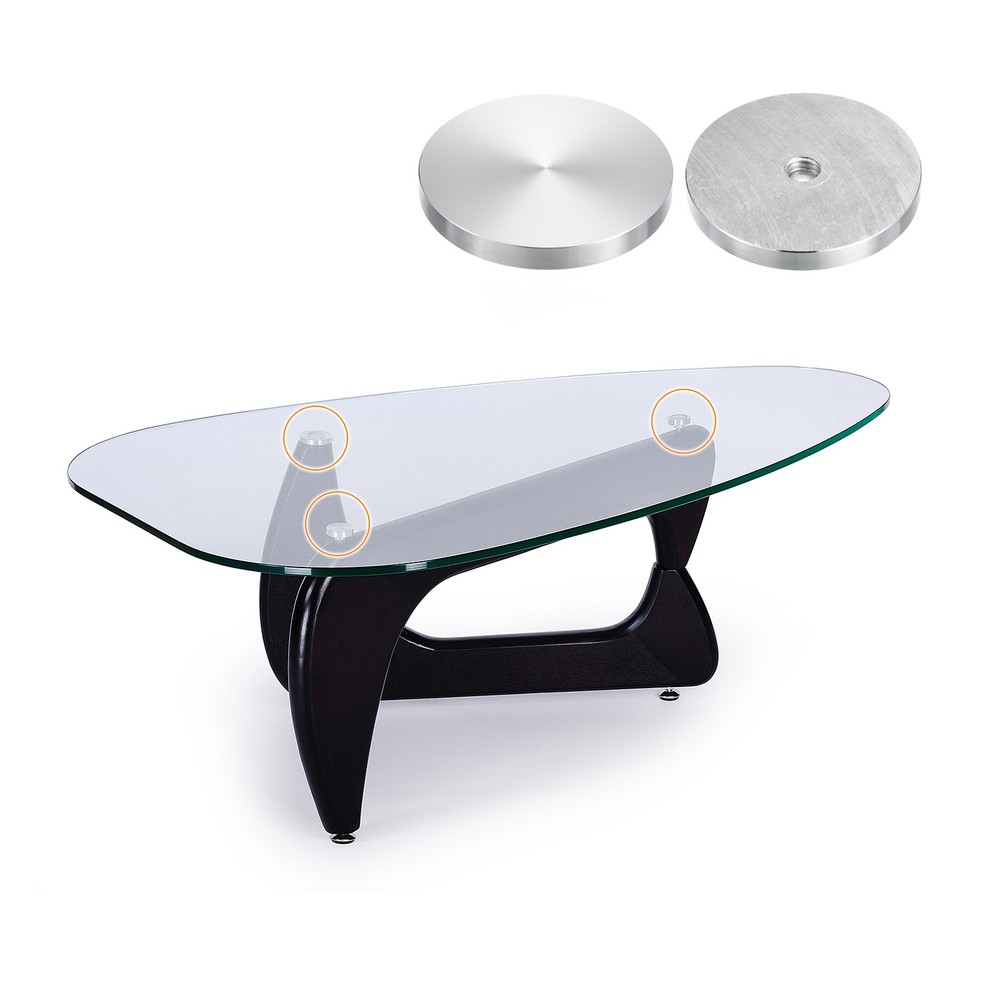 M10 Thread 60mm Diameter Round Shape Aluminum Disc Hardware 1pcs