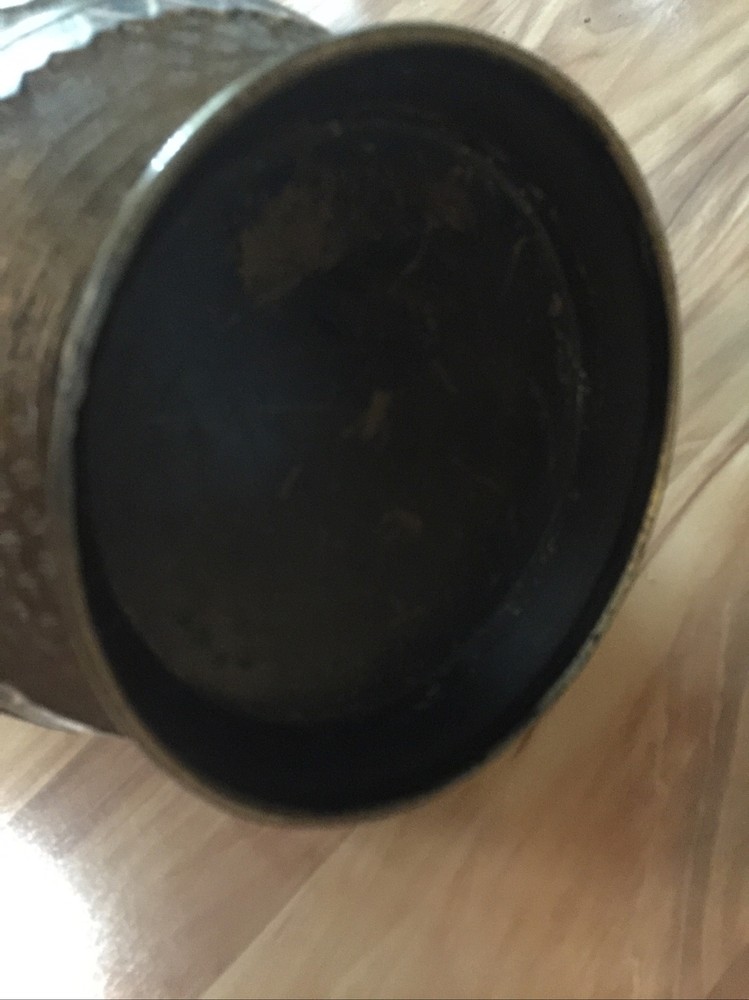 Antique Cloisonne Bronze Dragon Ear Jar