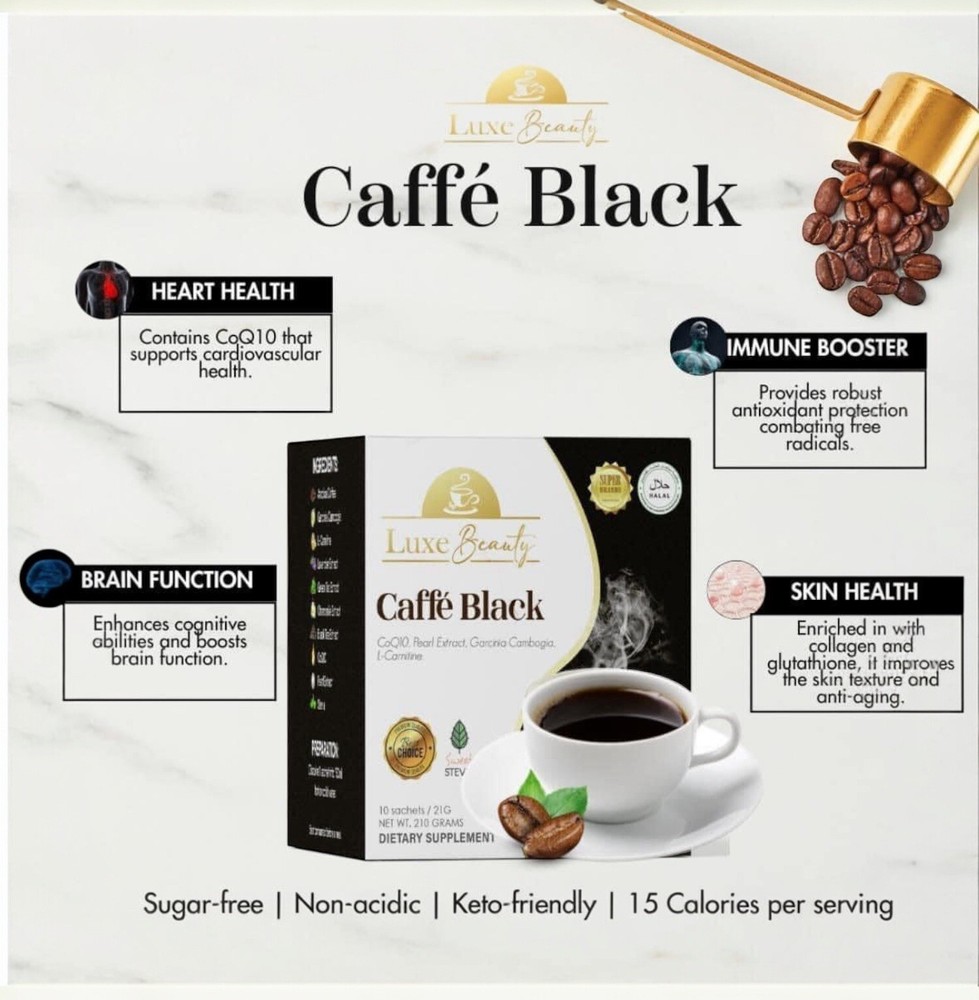 Luxe Slim CAFFE BLACK, 10 Sachet