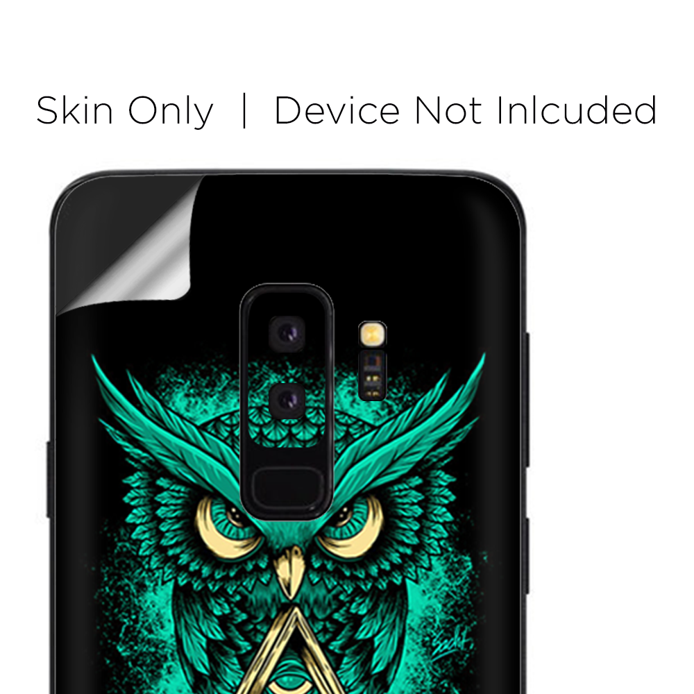 Samsung Galaxy S9 Plus Skins Decals - Awesome Owl Evil