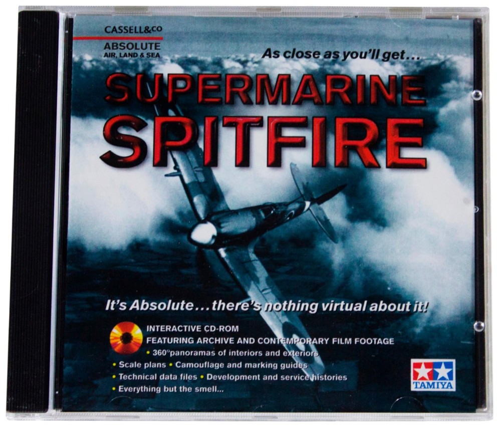 SUPERMARINE SPITFIRE Big Box INTERACTIVE CD-ROM 2001 WWII History Data Footage