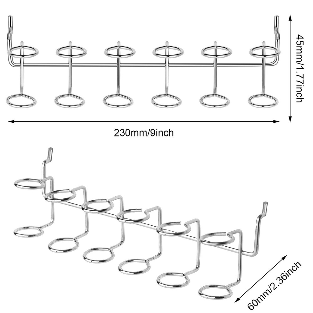 8 Pieces Pegboard Screwdriver Holders Peg Board Organizer Multi Ring Tool Hol...