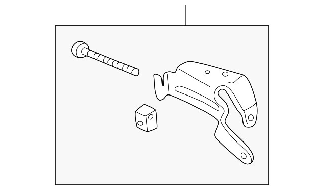 Genuine Mitsubishi Alternator Adjust Bracket MD345409