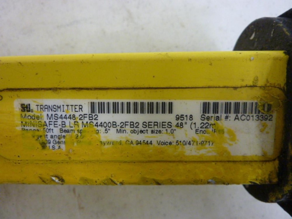 STI Light Curtain Transmitter MS4448 2FB2 Used #60063