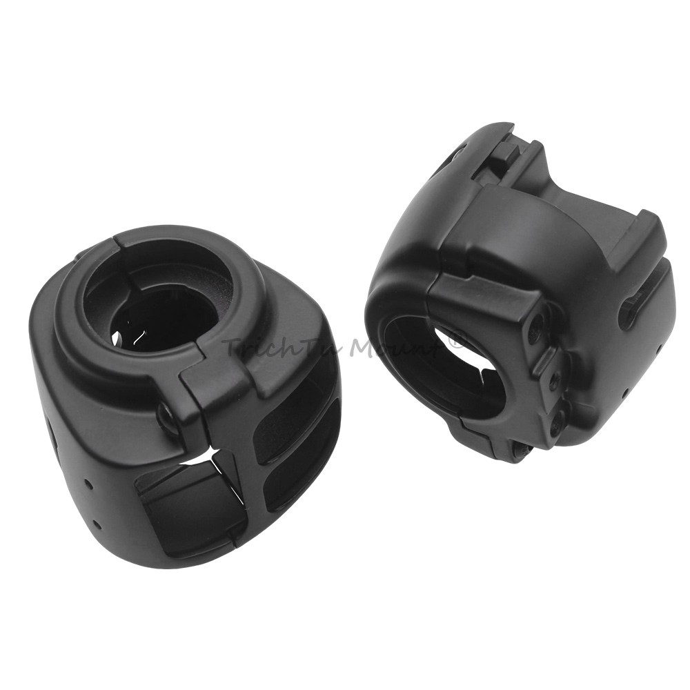 Handlebar Switch Housing Covers Hand Control Button Caps For Harley Dyna Softail