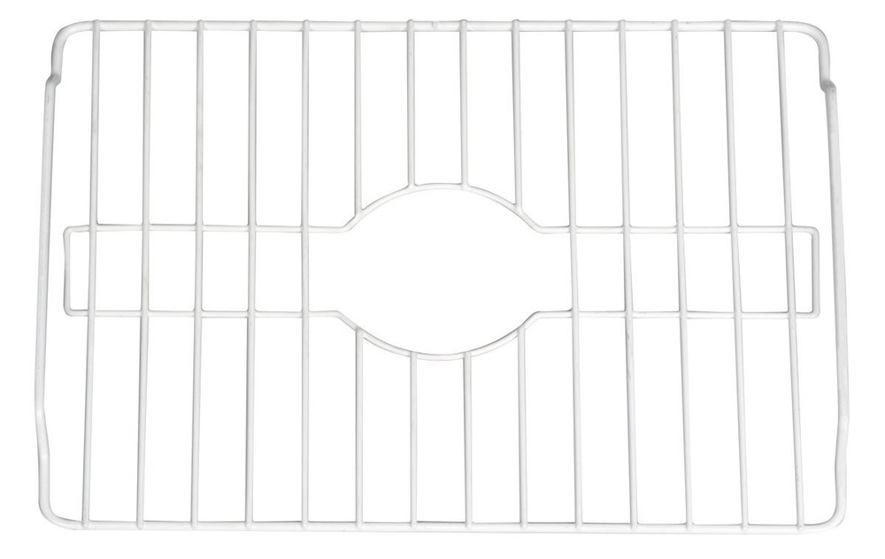 Sink Protectors for Kitchen Sink Bottom with White Coating Grate Insert Grid ...