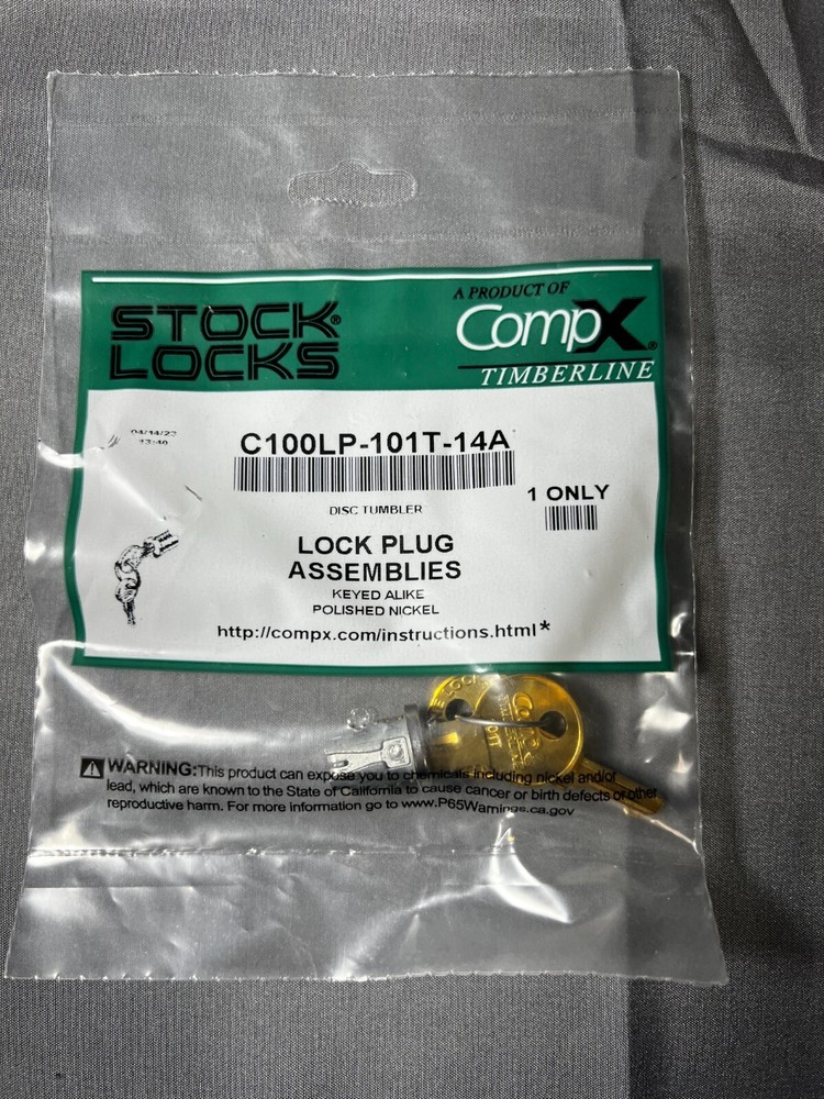 Comp X Lock Plug Assemblies C100LP-101T-14A