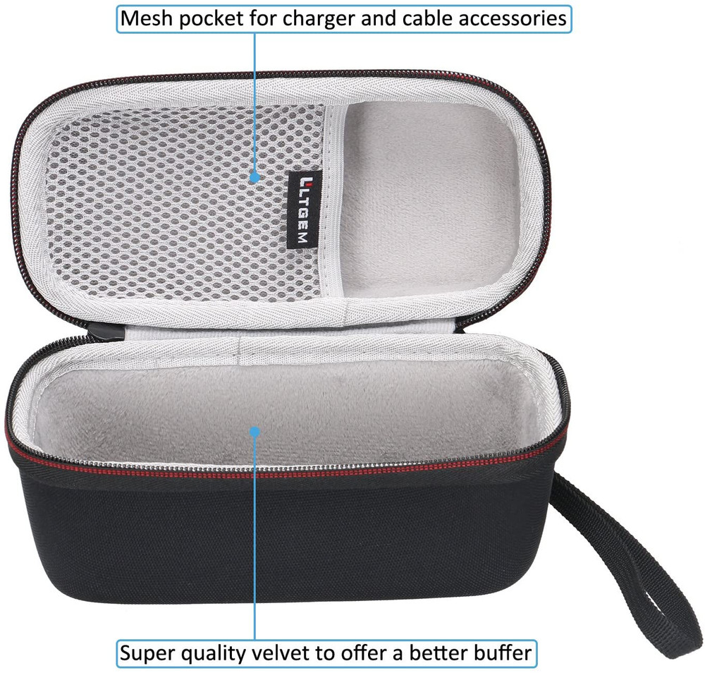 LTGEM Case for DOSS Touch Wireless Bluetooth V4.0 Portable Speaker / Fits Cable