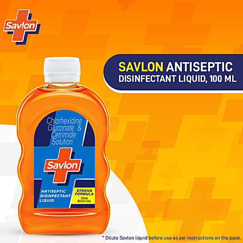 2X Savlon Antiseptic Liquid First Aid Disinfectant kill germs 100ml