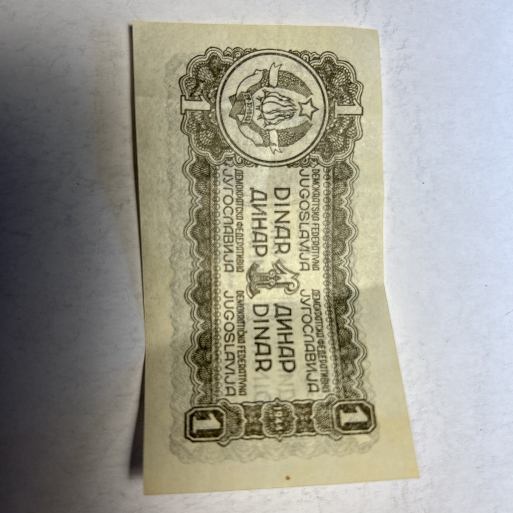Yugoslavia 1 Dinar 1944  WWII