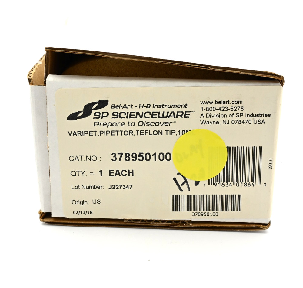 SP Scienceware 10ml VARIPET TEFLON TIP VARIABLE VOLUME REPEATABLE PIPETTOR