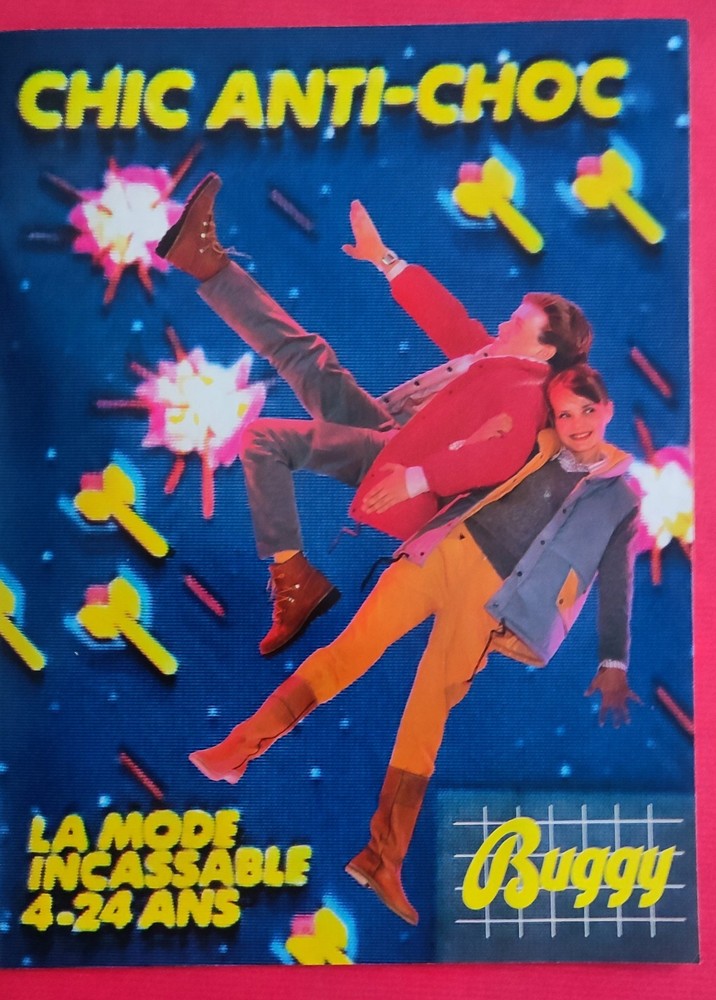 PRESS AD: BUGGY La Mode Unbreakable Shock et Anti-Shock 1981