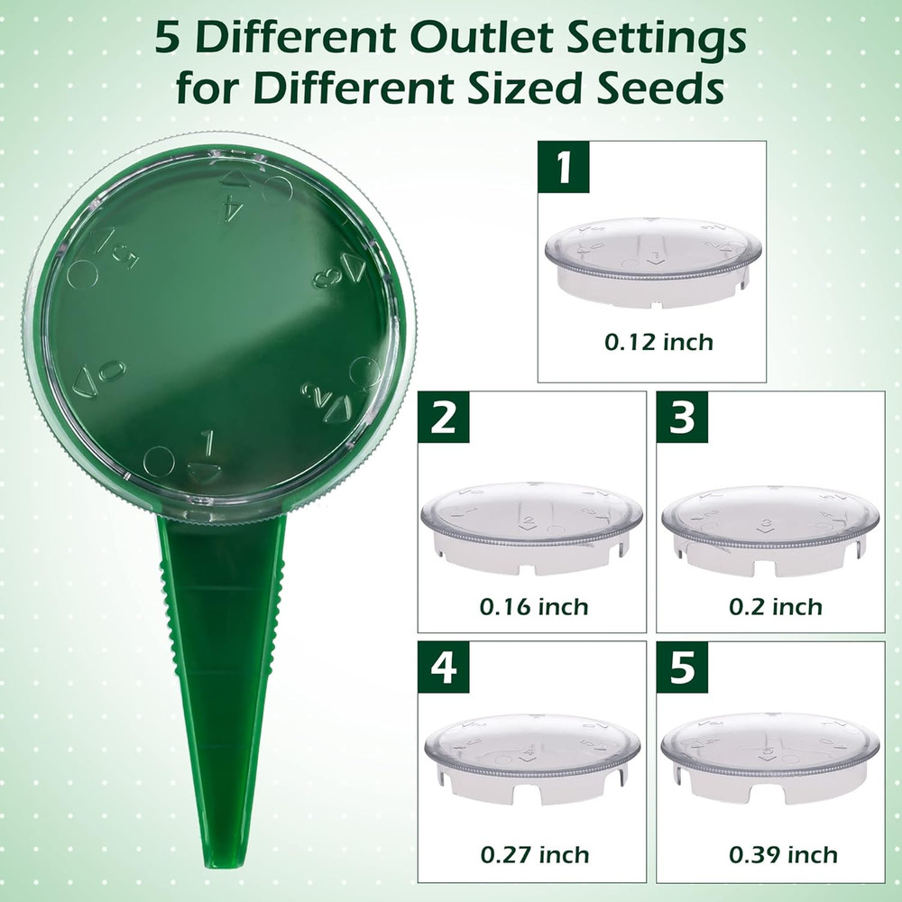 TXIN 2 Pieces Seed Spreader Handheld Seed Planter Tool Seed Sower for Tiny Seeds