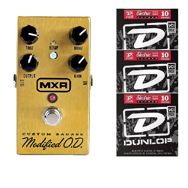 MXR Custom Badass Modified O.D. M77 ( 3 STRING SETS ) Overdrive Distortion M-77