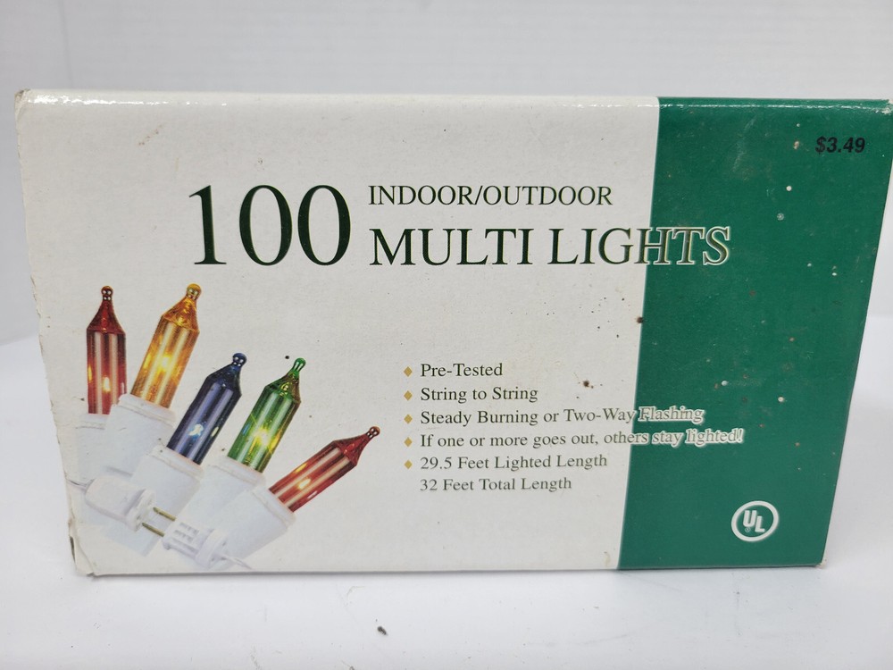 NOS String To String 100 Lite Set Multi Color White cord /Michaels 2000