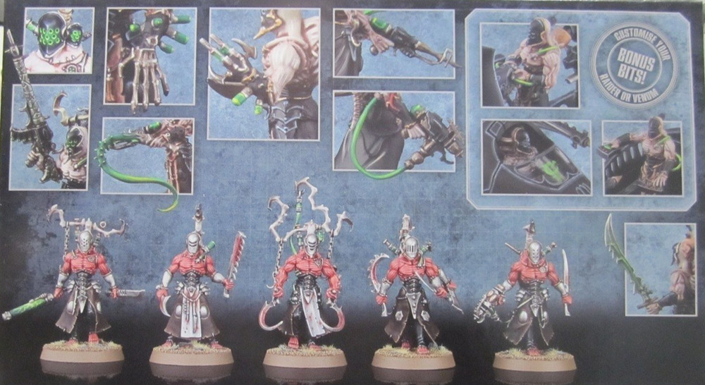 Warhammer 40k Drukhari Dark Eldar Wracks (5) NEW NO BOX