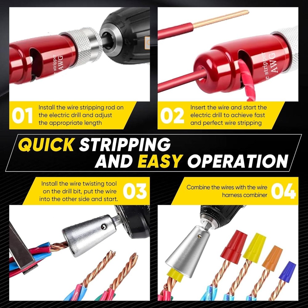 Regulations Wire Stripping for Drill, Wire Stripping Tool & Wire Twisting Con...