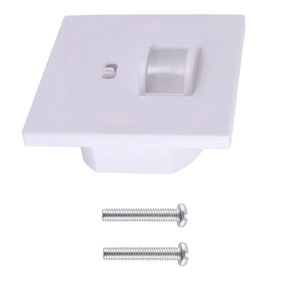 White PIR Motion Sensor Wall Switch AC100-240V for Downlights & Ceiling Lights
