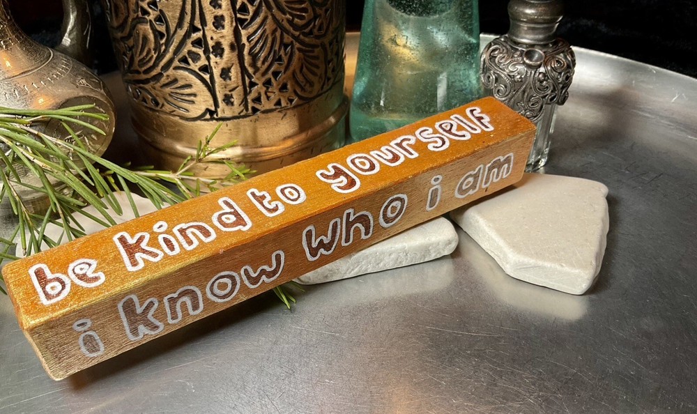 Henna Silver Handmade Painted Gift - Anam Cara Inspirational Message