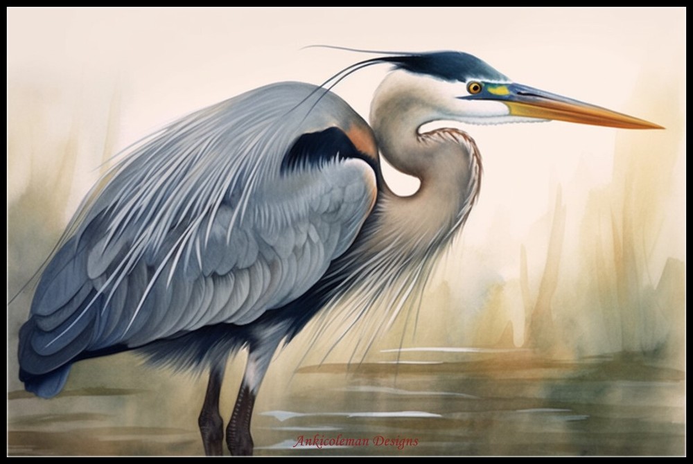 Blue Hunter - DIY Chart Counted Cross Stitch Patterns Needlework DMC Color 14 ct