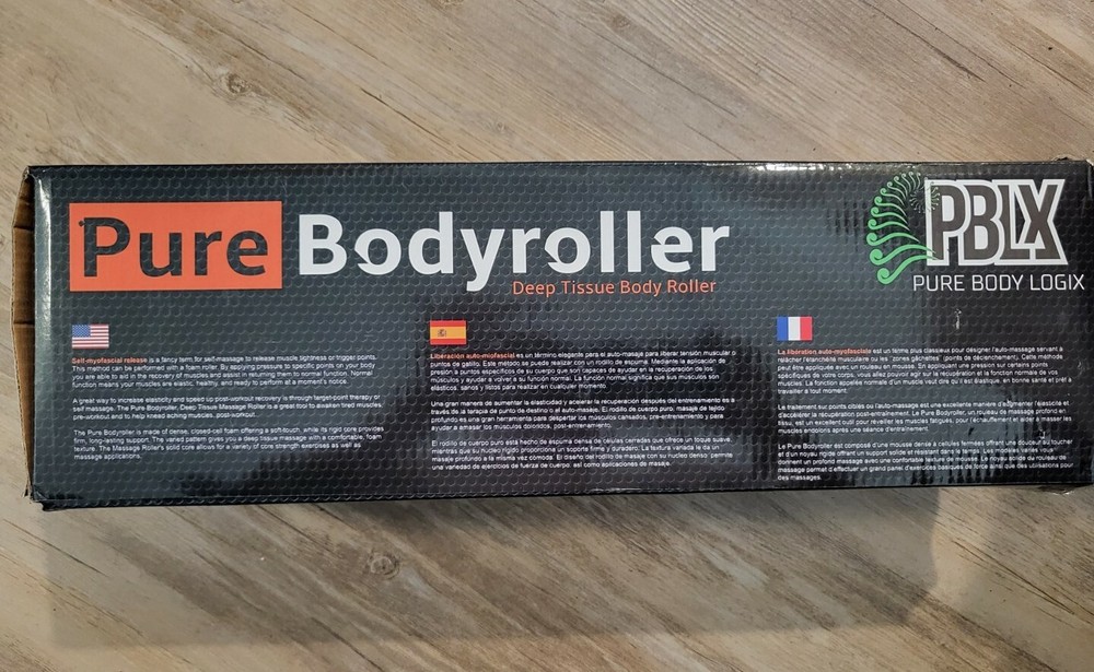PBLX Pure Deep Tissue Body Roller Self-Massage 18" Release Trigger Points