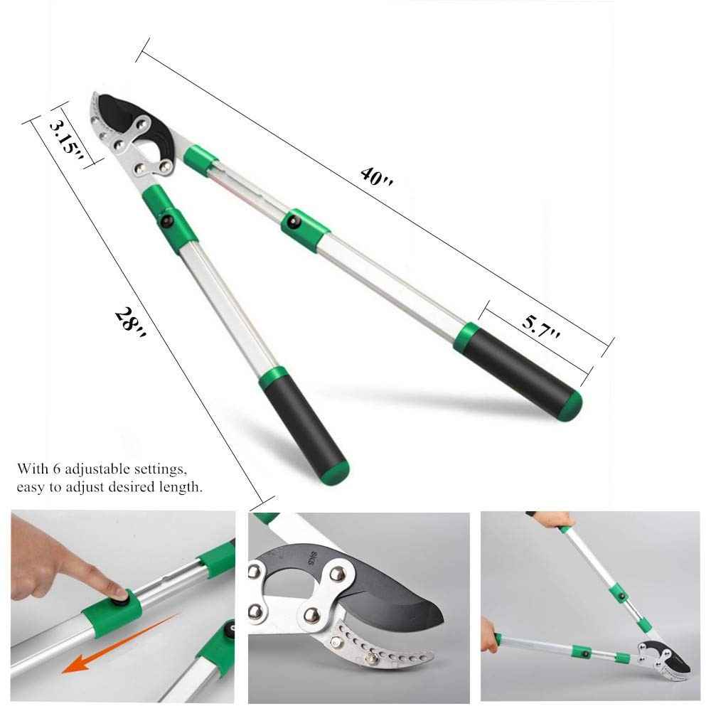 SK5 High-Performance Compound Action Anvil Lopper,Chops Thick Branches with E...