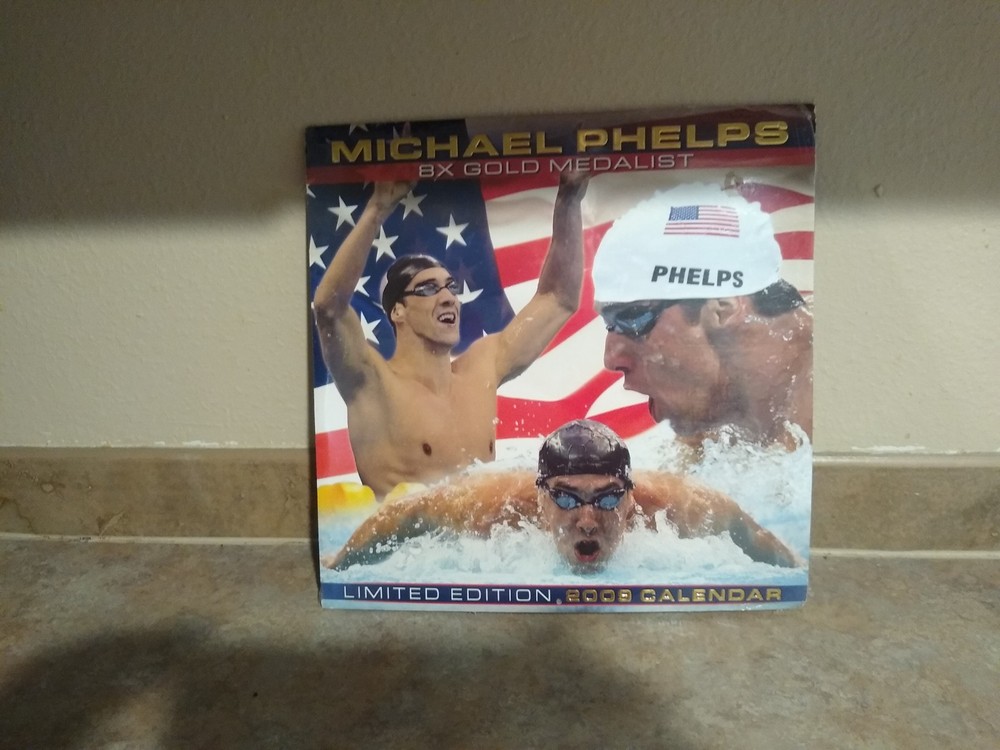 michael phelps 2009 limited edition calendar never opened