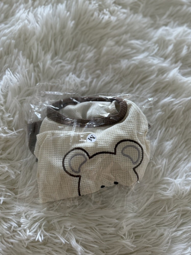 Pet Medium Beige Bear Tank Top