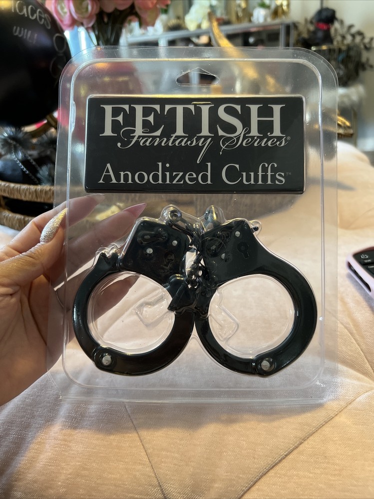 Fetish Fantasy Anodized Cuffs, Black