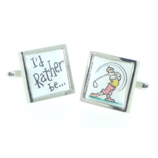 I'd Rather be Golfing Cufflinks X2CC005