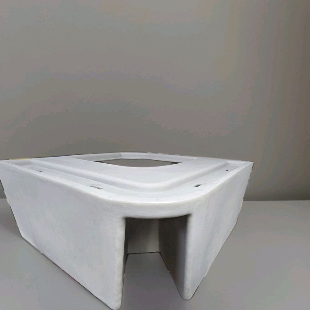 Wise Pontoon Corner Radius Corner Section Seat Base 25" Radius Corner Gray