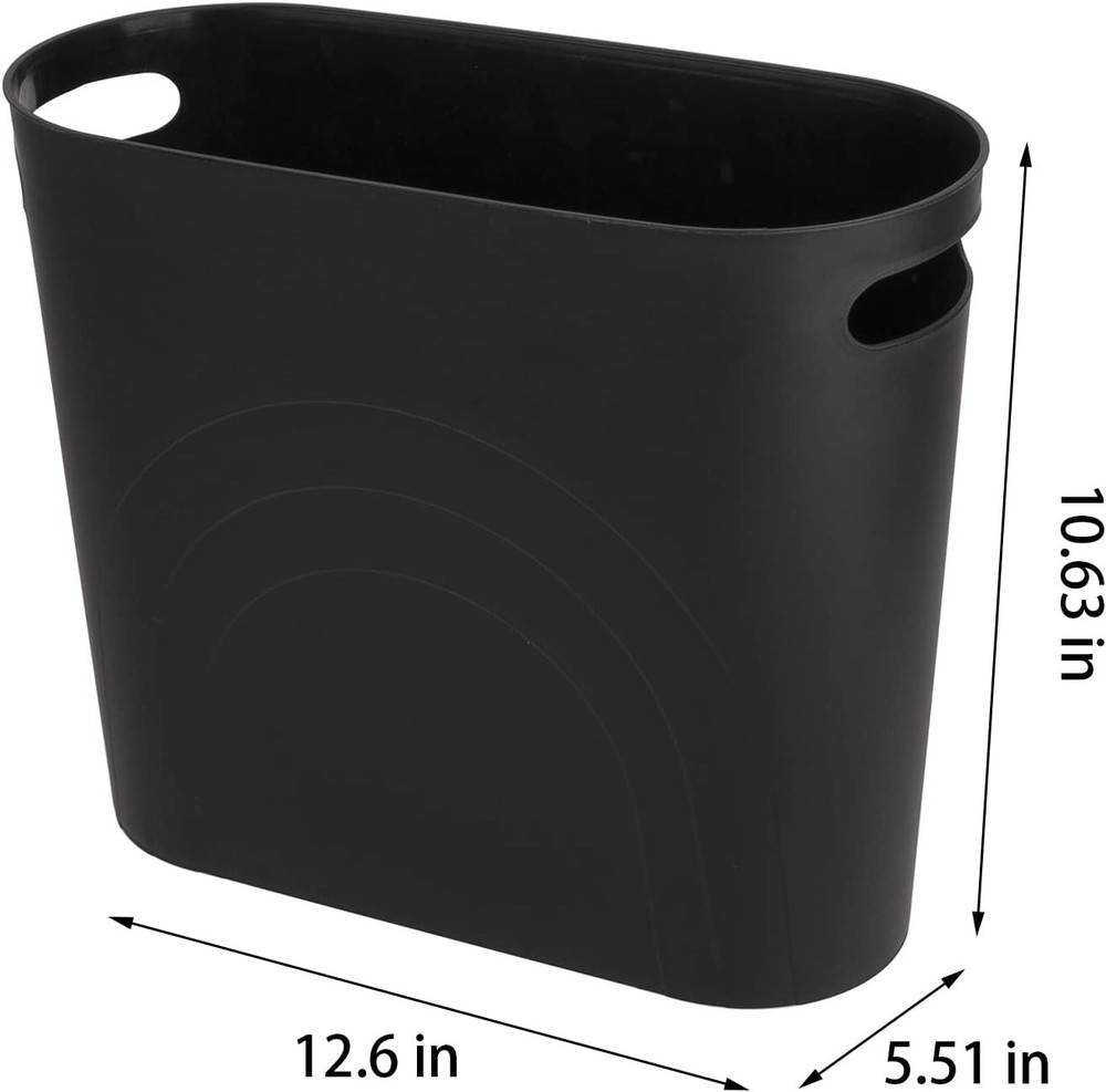 Small TrashCanGarbage Can Container Bin with Handles3Gallons Plastic Wastebasket