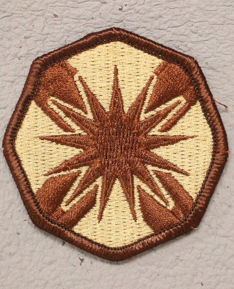 Army Patch: 13th Support Command - tan, merrowed edge