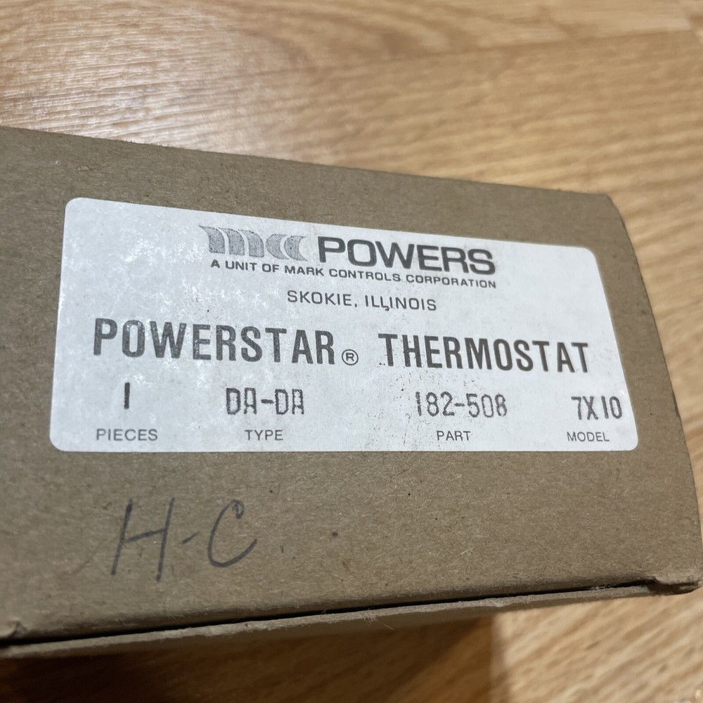 powers powerstar Thermostat 182-508 7x10 DA-DA
