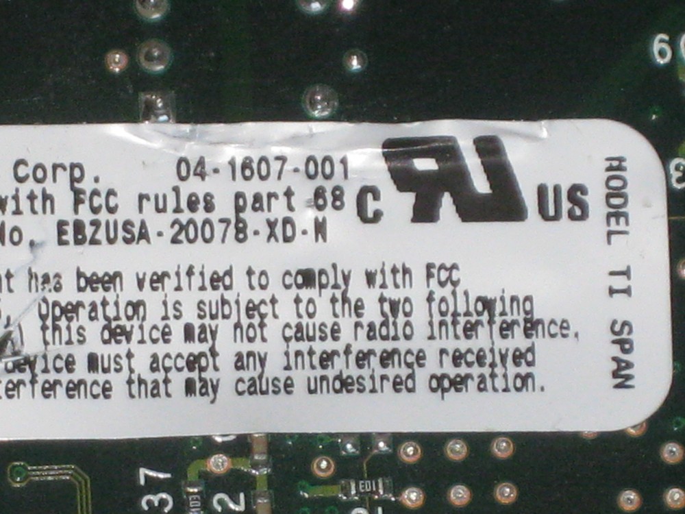 Dialogic 04-1607-001 TI SPAN Single Port Voice Processing Card