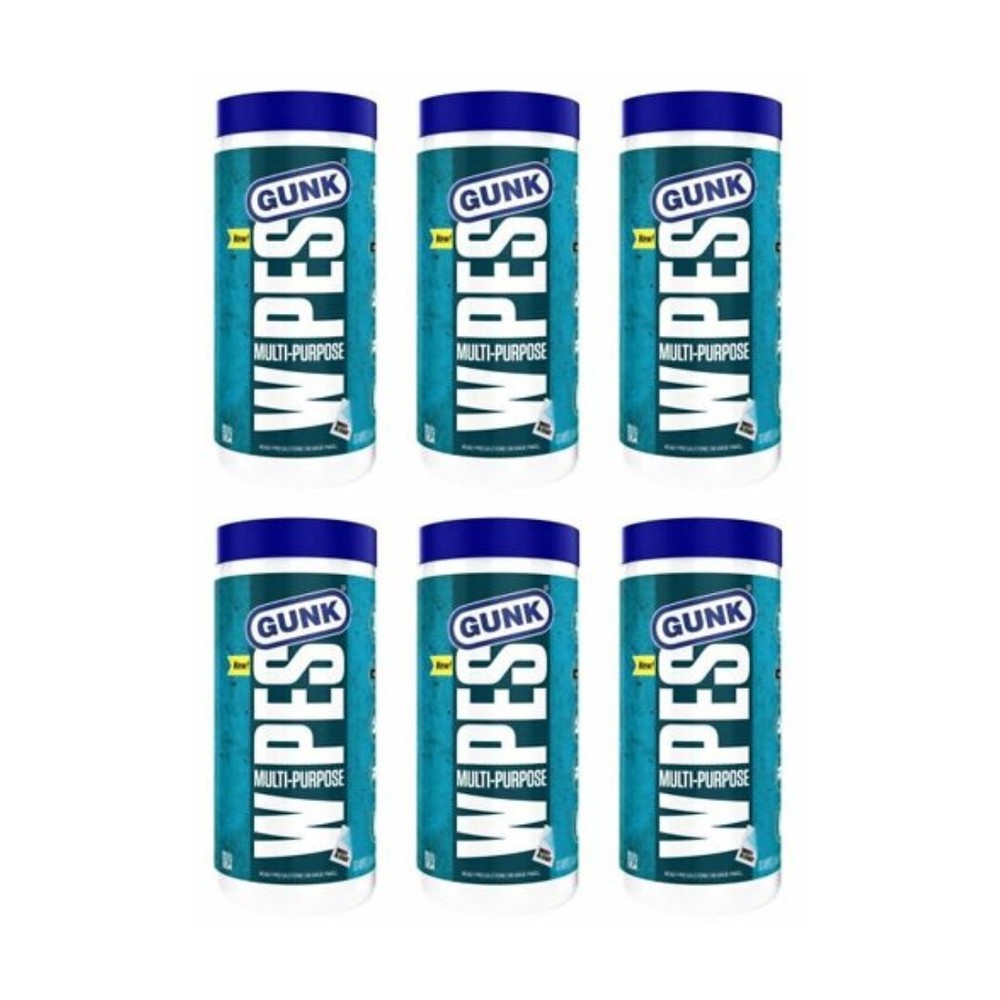 Gunk Multi-Purpose Cleaner Wipes (75-Count) MPDW75 (Pack of 6)