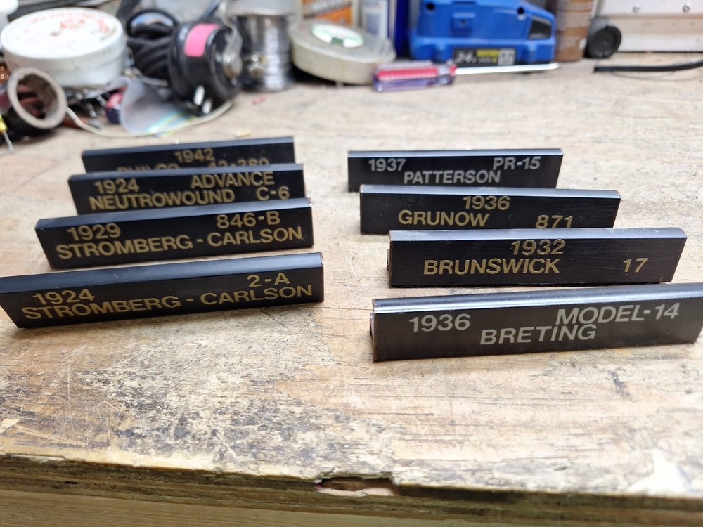 Custom Radio Display Plaques Lot
