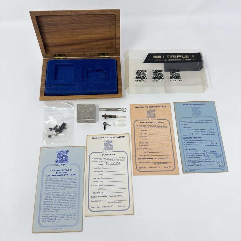 (Box & Papers Only) - Stanton 681 Triple E