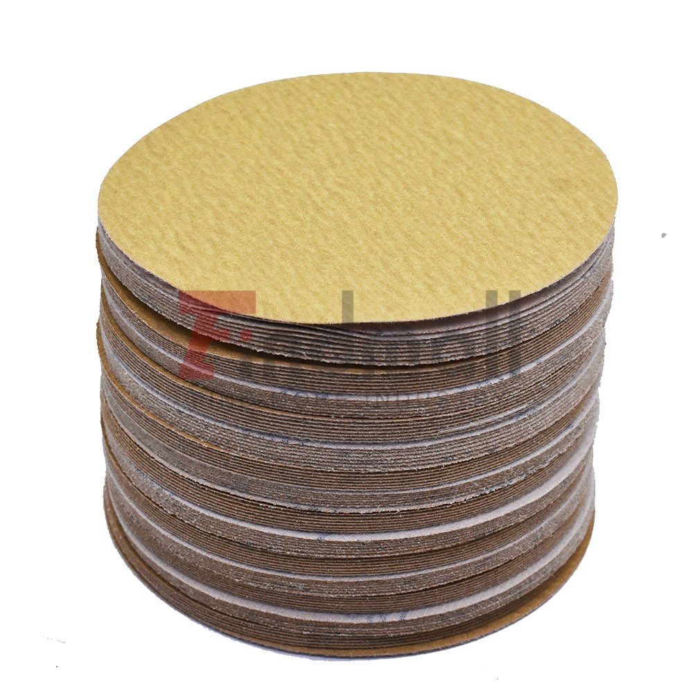 100 Pack NO-Hole Hook Loop Pads Sanding Disc Flocking 6" 180 Grit