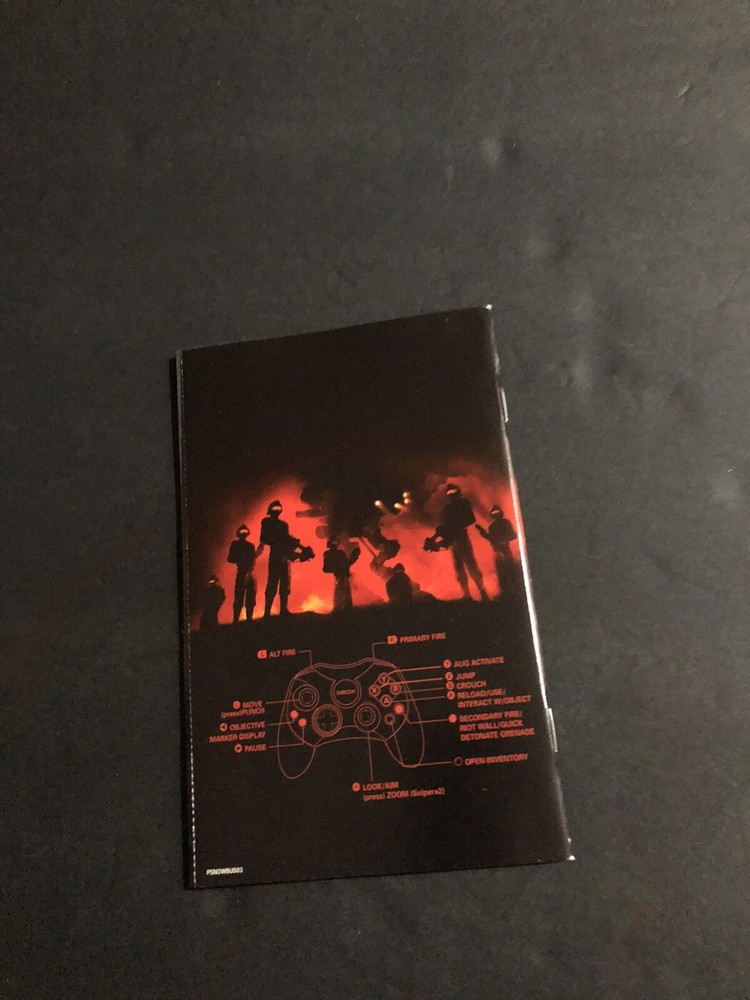 project snowblind xbox Manual Only