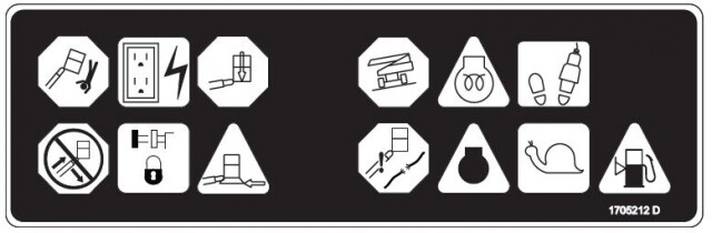 JLG 1705212 DECAL,LIGHT DISPLAY (CE)
