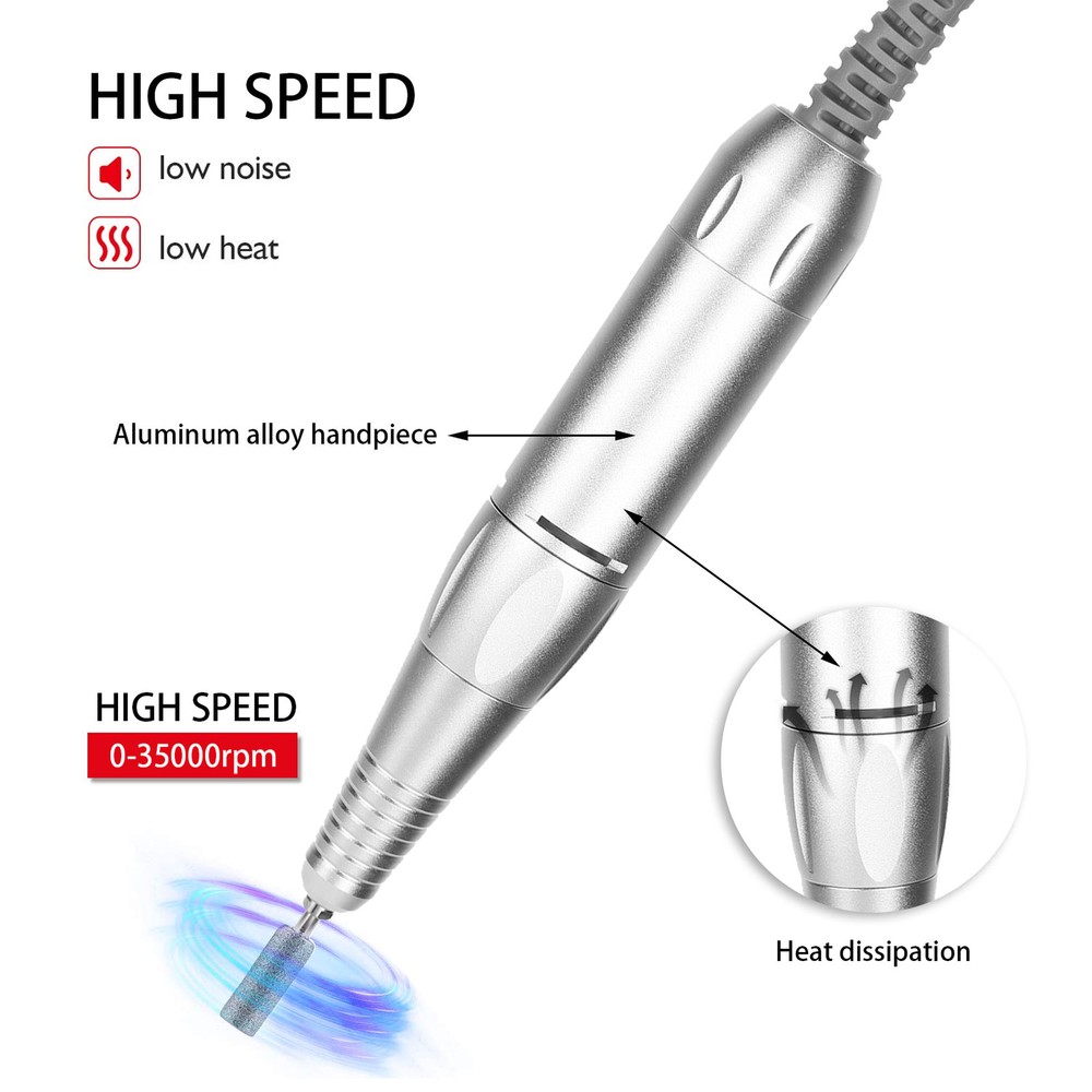 Electric Nail Drill Machine Handle Handpiece Replacement Pen Manicure BT0