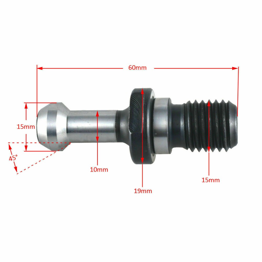 10 pcs COOLANT THRU CAT40 Retention Knobs for HAAS-new-tool holders