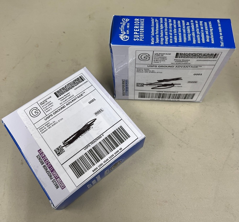 Martin MA550 SP Phos Bronze Auth Guitar Strings Medium 13-56 (3 PACK)